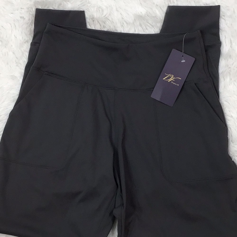 Dragon Fit gray joggers pants S NWT